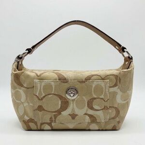 Y2K Coach Signature LUREX OPTIC C’s Mini handbag VINTAGE CLUTCH DEMI POUCHETTE